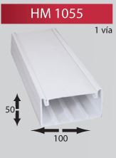 HM HM1055-2 CANALETA PVC BCA 2MTS 10X55 