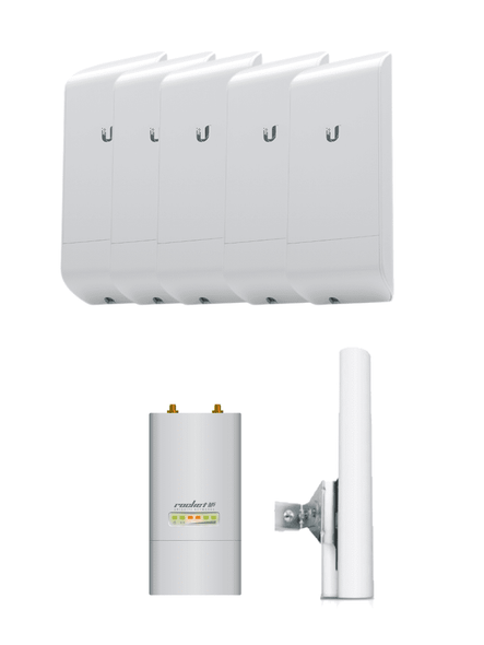 Kit AirMax M5 soluciones WISP para 2 km