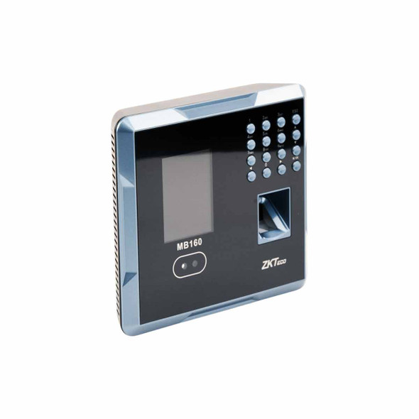 ZKTECO MB160ID Lector de Reconocimiento Facial, Tarjeta y Huella Digital / 1500 Rostros / 1500 huellas / Lector de tarjetas de proximidad / Soporta DDNS con BIOTIMEPRO / Función ADMS INCLUIDA
