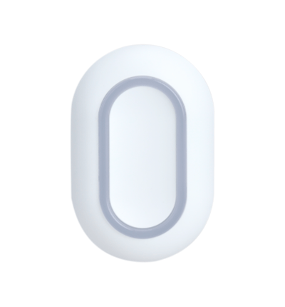 DAHUA DHI-ARD821-W2 - Botón de Pánico Inalámbrico/ Indicador de Estado con Luz Led / IP54 / Alarma de Batería Baja. Opera en 433 MHz con comunicación bidireccional, cifrado AES128 y salto de frecuencia, con un alcance de hasta 800 m. 