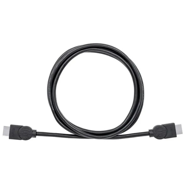 MANHATTAN 323215- Cable HDMI de Alta Velocidad de con Canal Ethernet, HDMI Macho - HDMI Macho, 4K, 30Hz, 2 Metros, Negro. 
