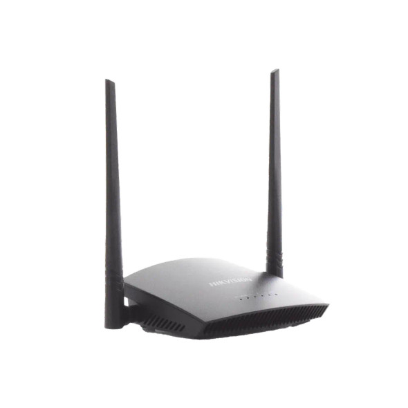 HIKVISION DS-3WR3N Router Inalámbrico WISP en Banda 2.4 GHz / Hasta 300 Mbps / 4 Puertos 10/100 Mbps / 2 Antenas Omnidireccional de 5 dBi / Interior/ Estándar IEEE 802.11b/g/n a 2.4GHz/ Poder de transmisión de 18 dBm