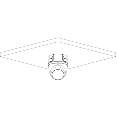 DAHUA HAC-HDW1200TQ-A-Cámara domo Dahua de 2 MP con lente de 2.8 mm, ángulo de 102 grados, IR de 40 m, micrófono integrado, instalación rápida, DWDR, IP67, y diseño en metal y policarbonato.