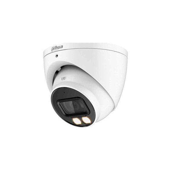 DAHUA HAC-HDW1809T-A-LED - Camara Domo Eyeball 4k Full Color/ 8 Megapixeles/ Lente de 2.8 mm/ 106 Grados de Apertura/ Microfono Integrado/ 40 Metros de Iluminación/ Imagen a Color 24/7 