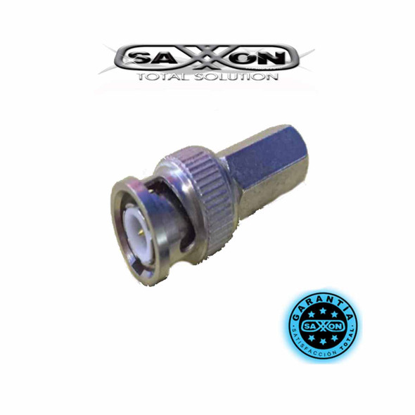 SAXXON PSUBR10RG59 - Bolsa de 10 conectores BNC macho de enroscar para cable siames