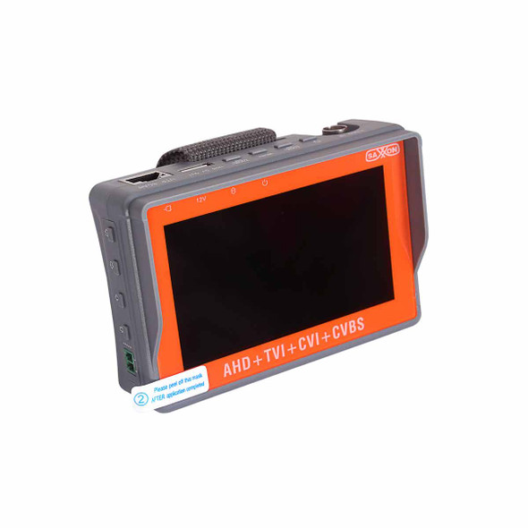 SAXXON TES07MC- Probador de Video de Pulsera con Pantalla de 4 Pulgadas/ Soporta Resolución de Hasta 4 MP