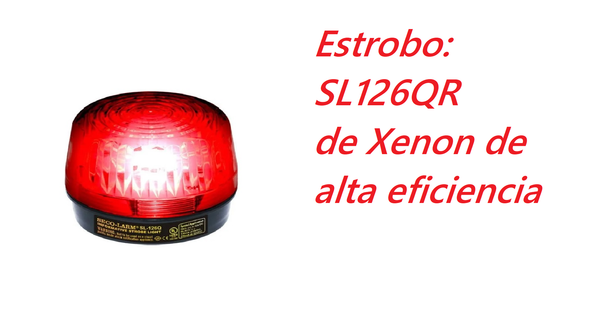 Seco-Larm SL126QR - Luz Estroboscópica Alámbrica, 6-12VDC 