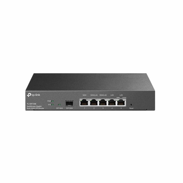 TP-LINK ROUTER VPN - SDN MULTI-WAN GIGABIT - 1 PUERTO LAN GIGABIT - 1 PUERTO WAN GIGABIT - 1 PUERTO WAN SFP - 2 PUERTOS AUTO CONFIGURABLES LAN/WAN - 150 000 SESIONES CONCURRENTES - ADMINISTRACION CENTRALIZADA OMADA SDN