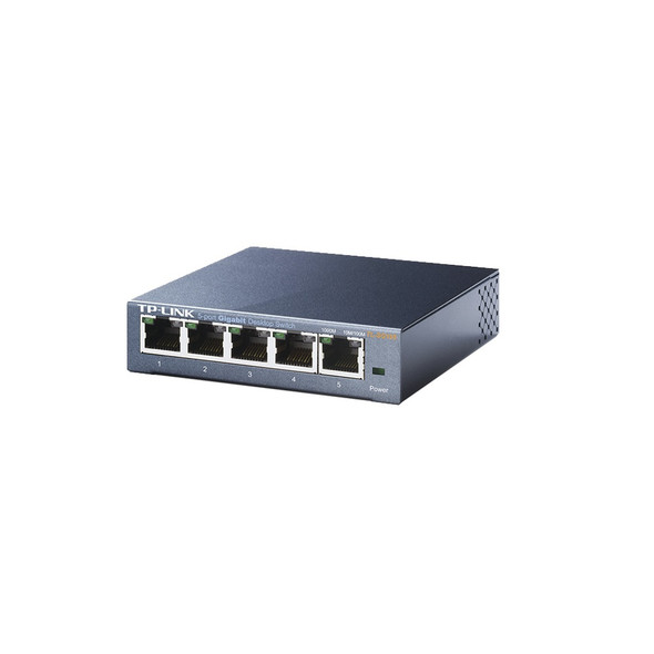 TP-LINK TL-SG105 Switch Gigabit no administrable de 5 puertos 10/100/1000 Mbps     Switches TP-LINK TL-SG105 - Switch Gigabit no administrable de 5 puertos 10/100/1000 Mbps.