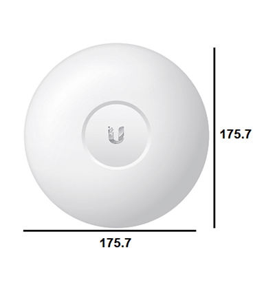 UBIQUITI UAP-AC-LR - Access Point Inalámbrico de largo alcance UniFi AC / Doble Banda 802.11ac / Interior / MIMO 2x2 / 24 dBm / Hasta 1317 Mbps / Incluye Inyector PoE