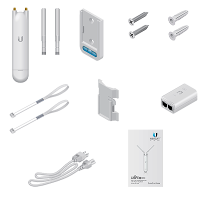 UBIQUITI UAP-AC-M - Access Point Inalámbrico UniFi Mesh AC / Doble Banda 802.11ac / Exterior / MIMO 2x2 / 20 dBm / Hasta 1167 Mbps / Incluye Inyector PoE