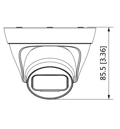 DAHUA IPC-HDW1230T1-S4 - Cámara IP Domo de 2 Megapixeles/ H.265+/ 105 Grados de Apertura/ Lente de 2.8mm/ IR de 30 Mts/ IP67/ DWDR/ 3D DNR/ HLC/