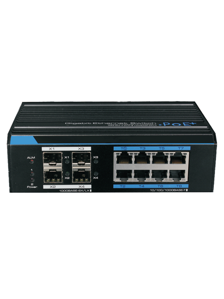 UTEPO UTP7308GEPOE - Switch industrial  Gigabit  PoE administrable / L2 / 8 Puertos