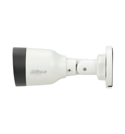 DAHUA IPC-HFW1230S1-A - Cámara IP Bullet de 2MP, lente de 2.8mm, ángulo de visión de 102 grados, micrófono integrado, compresión H.265+, IR de 30m, protección IP67, PoE, DWDR