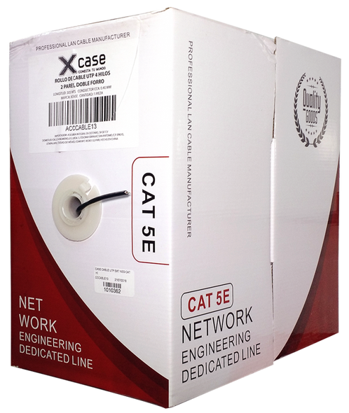 XCASE ACCCABLE13 CABLE UTP CAT5E EXT NEGRO 