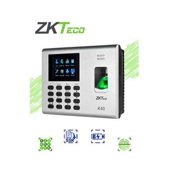 ZKTECO K40 - Control de Asistencia y Acceso Básico con Huella Digital…