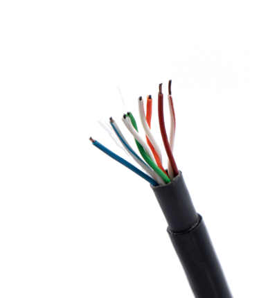 SAXXON OUTPCAT5ECOPEXT Bobina de Cable UTP Cat5e 100% Cobre/ Exterior con Doble Forro/ Color Negro/ Ideal para Cableado de Redes de Datos y Video.