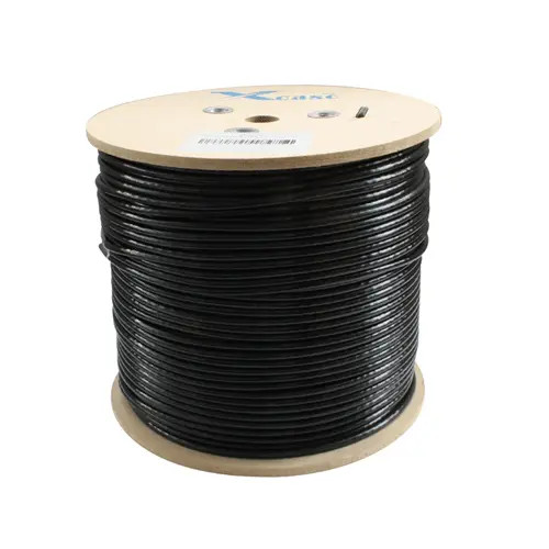  XCASE ACCCABLE21DOFO CABLE UTP 6 NEGRO CABLE UTP - CATEGORIA 6 - COLOR NEGRO - EXTERIOR - 305 MTS - 4 PARES - DOBLE FORRO.