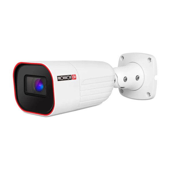 PROVISION I6-320LPR-MVF1 Cámara tipo bala con lente MVF de 2 MP I6-320LPR-MVF1, LED IR y análisis LPR - Sensor: CMOS de 1/2,8″ (16:9) - Resolución: 1920×1080 25/30FPS (2MP) - Lente: 2,8-12 mm MVF (103,4°-32,4°).