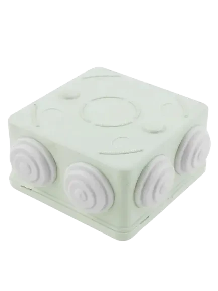SAXXON PB085 - Caja de conexiones con 7 entradas / PVC libre de halógenos / Compatible con cámaras Bullet / Domo / Dimensiones 85 x 85 x 50 mm (Ancho x Alto x Fondo) / IP55