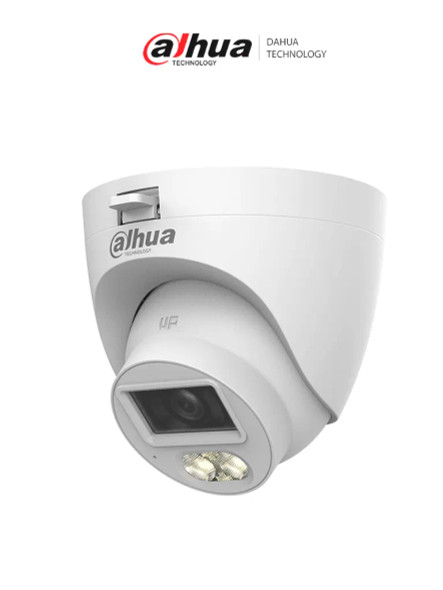 DAHUA DH-HAC-HDW1500CLQN-IL-A-S3-DIP -Camara Domo de 5 Megapixeles/Iluminación Dual Inteligente + FullColor/ Lente de 2.8 mm/ 106 Grados de Apertura/ 30 Metros de IR y Luz Visible/ Micrófono Integrado/ IP67/ Soporta: CVI/CVBS/AHD/TVI