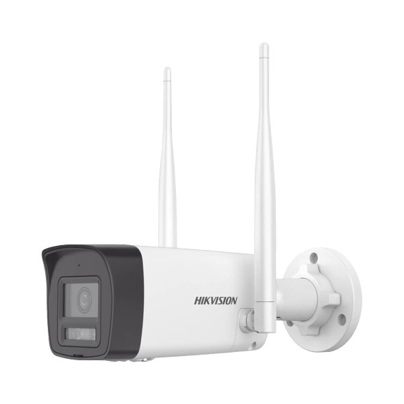 HIKVISION DS-2CV1043G2-LIDWF(B) Bala IP 4 Megapixel / Lente 2.8 mm / Dual Light (30 mts IR + 30 mts Luz Blanca) / Wi-Fi / ACUSENSE / Audio Bidireccional (Micrófono y Bocina) / IP66 / dWDR / Micro SD