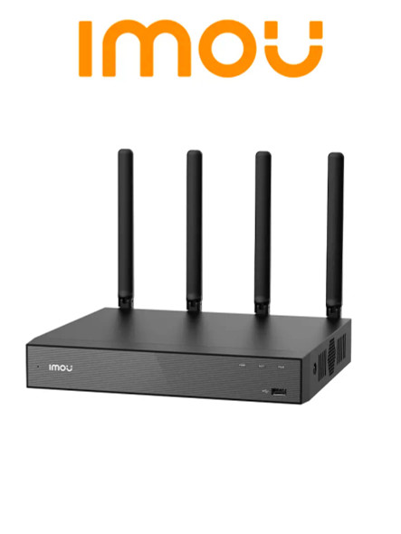 IMOU NVR-N110W-8A0E Nvr 10 canales - Micrófono y altavoz integrados - Emparejamento automatico con camaras Imou - Control por APP-| Compatible con Wi-Fi 6 de doble banda - HDD 16TB - 90 Mbps