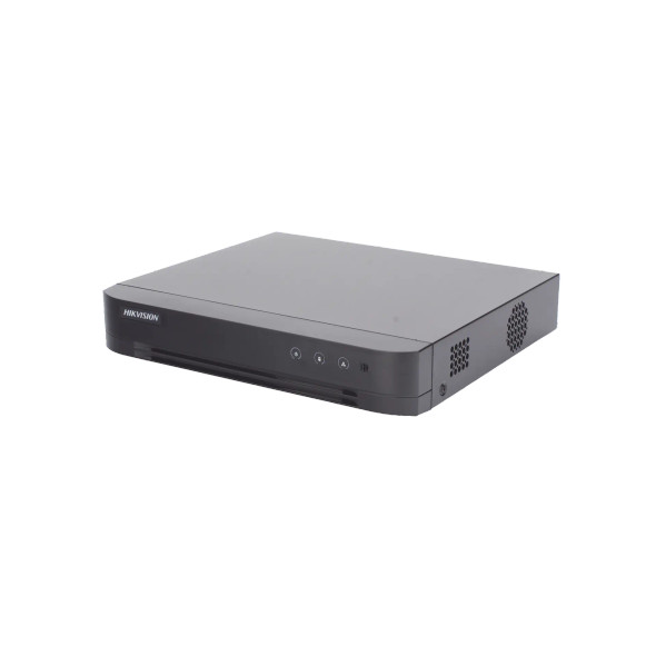 HIKVISION DS-7204HGHI-M1(T) [Audio Bidireccional] DVR 4 Canales TurboHD + 1 Canal IP / 2 Megapixel (1080p) Lite / Acusense Lite (Evita Falsas Alarmas) / Audio por Coaxitron / 1 Bahia de Disco Duro / H.265+ / Salida de Vídeo Full HD