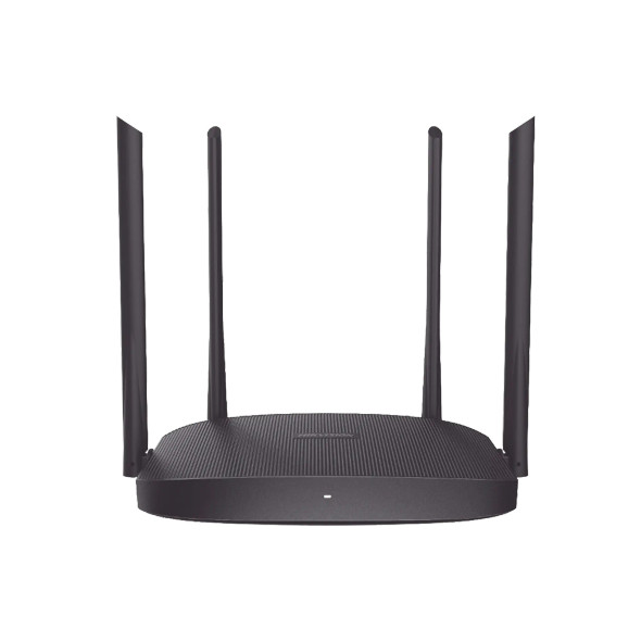 HIKVISION DS-3WR12C Router Inalámbrico WISP / Hasta 1200 Mbps / Doble Banda AC (2.4 GHz y 5 GHz) / 4 Puertos 10/100 Mbps / 4 Antenas Omnidireccional de 5 dBi / Interior