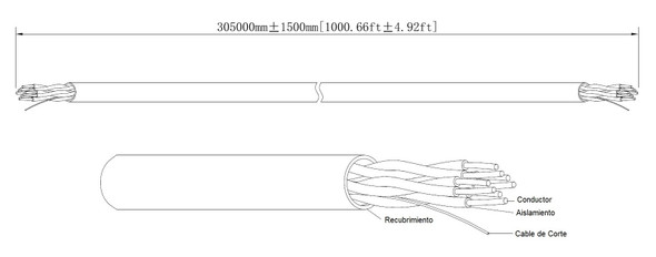 DAHUA PFM920I-5EUN-C-V2 (white) - Bobina de cable UTP blanco, 100% cobre, categoría 5e, 305 metros. Ideal para video y redes, cumple con CPR Eca y es compatible con alimentación PoE