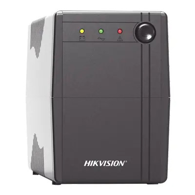 HIKVISION DS-UPS600-X UPS de 600 VA / 360W / Protección Contra Sobrecarga y Descarga / Entrada y Salida 120 VCA / 6 Tomas NEMA 5-15R (4 con Respaldo y 2 sin Respaldo),Capacidad 600 VA / 360 W para respaldo eficiente Batería 12 V/7 Ah