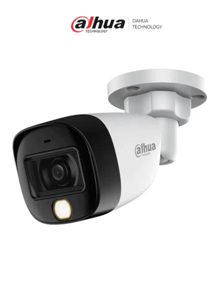DAHUA HAC-HFW1801C-IL-A - Cámara bullet ofrece resolución 4K de 8 MP, iluminador dual para entornos oscuros, lente de 2.8 mm con ángulo de 106°, alcance IR de 20 m, WDR real de 120 dB, tecnología Super Adapt y micrófono integrado