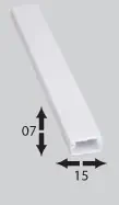 HM HM0715-2 CANALETA PVC 07X15MM 2M 