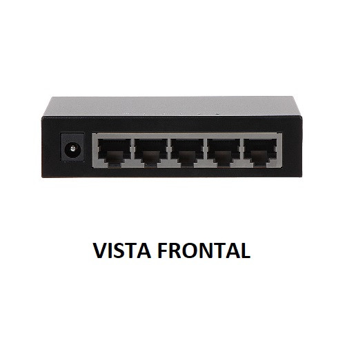 DAHUA PFS3005-5GT - Switch Gigabit de 5 Puertos No Administrable/ Capa 2/ 10/100/1000 Base-T/ Carcasa Metalica/ Switching 10G/ Tasa de Reenvio de Paquetes 7.44 Mbps/ Memoria Bufer de Paquetes 1Mb/ Con Proteccion de Descargas/