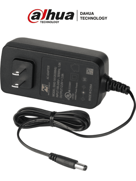 DAHUA S042-1A120300HU - Fuente de Poder de 12 Vcc 3 Amperes/ Voltaje de Entrada de 90 a 264 Vac / Con Protección Contra Descargas