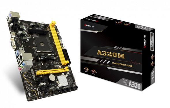 AMD A320, Tarjeta Madre Biostar A320MH, S-AM4, 