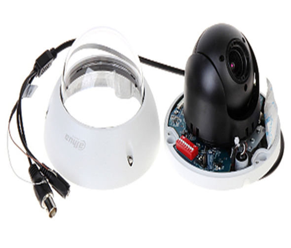 DAHUA SD22204IGCPAK - Camara mini PTZ de 2 MP HDCVI / 4X Zoom óptico con brazo de pared PFB203W incluido