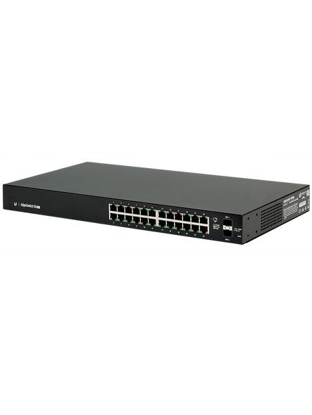 UBIQUITI ES-24-LITE - Edge Switch Gigabit / 24 Puertos Gigabit Ethernet / Administrable Capa 2 / 2 Puertos SFP / Switching 52 Gbps