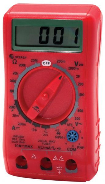 STEREN MUL-052 MULTIMETRO DIGITAL ECONOMICO CON FUNCION HOLD