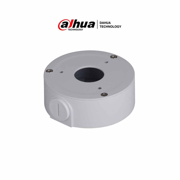 DAHUA PFA134 - Caja de conexiones para cámaras bullet Dahua HFAW1000R, HFAW1100S, HFAW1200RM, HFAW2401S, HFW1120S, HFW1320S y HFW1320SW. Ideal para una instalación ordenada y segura, asegurando una gestión eficiente de cables