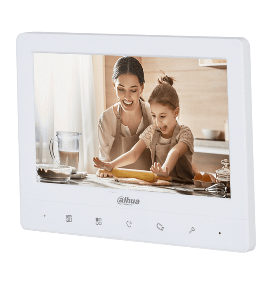 DAHUA VTH1020J- Monitor analógico de 7 pulgadas diseñado para sistemas de videoportero, compatible con los kits KTA01 y KTA02. Su pantalla de 7 pulgadas proporciona una visualización clara.