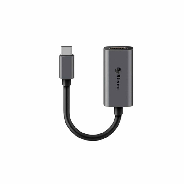 STEREN USB-4714 ADAPTADOR USBC-HDMI Conecta una pantalla adicional a tu computadora con salida USB C resolución UHD 4K 25 Hz Plug&Play: Solo conecta y usa
