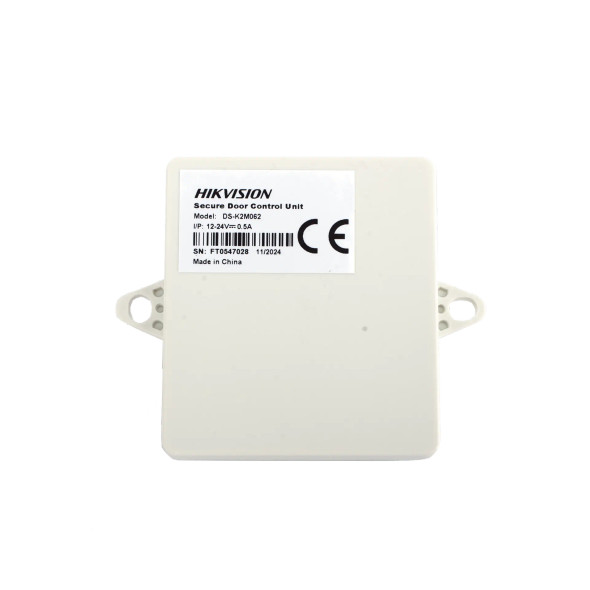 HIKVISION DS-K2M062 Módulo Seguro para Instalaciones SEGURAS en Controles de Acceso HIKVISION / Compatible con Biometricos Faciales Min Moe / Conexión RS-485 / Soporta Botón de Salida y Chapa