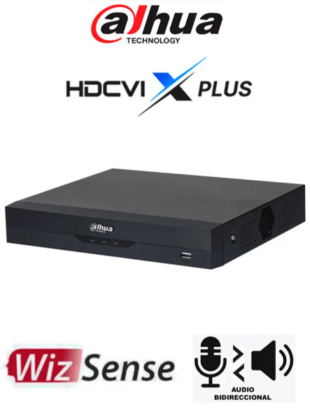 DAHUA DH-XVR5116HS-I3/T - DVR de 5MP Lite con WizSense/ HDCVI X PLUS/ Audio Bidireccional en 16 Canales/Soporta 16 Canales + 8 IP o hasta 16 canales IP/ Reconocimiento Facial y Protección Perimetral/ SDM Plus/ H.265+/Compatible con Dolink Care