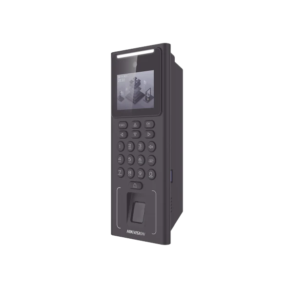 HIKVISION DS-K1T321MFWX-B/S Terminal Facial Min Moe WIFI con Batería de Respaldo / Administrable por Smartphone o Nube / Acceso y Asistencia /500 Rostros y Lector de Tarjetas MIFARE / 3,000 Huellas / 3,000 Tarjetas