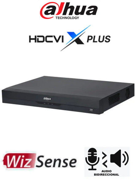 DAHUA DH-XVR4232AN-I-T - DVR de 32 Canales de 1080P Lite WizSense/ HDCVI X PLUS/ Audio Bidireccional/ H.265+/ Codificación IA/ 2 Bahías de DD/ 16 Ch con SMD Plus/ Búsqueda Inteligente/ Compatible con Dolink Care