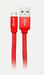 VORAGO CAB-113RO CABLE USB 2 A MICRO USB 1METRO ROJO, TRANSFERENCIA DE DATOS, DISPOSITIVO COMPATIBLE CON REPRODUCTOR MP3 CONSOLA DE JUEGOS TELEFONO MOVIL 