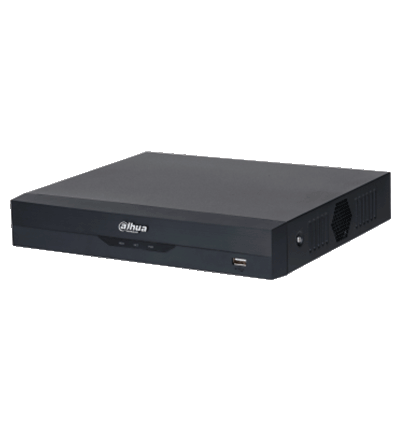 DAHUA XVR5108HS-4KL-I3 - DVR 4K WizSense de 8 canales + 8 IP o hasta 16 IP. Incluye SMD Plus, Protección Perimetral y reconocimiento facial, codificación con IA, H.265+, y soporta CVI, AHD, TVI, CVBS e IP. Compatibilidad con IoT y POS