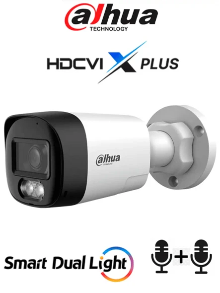 DAHUA DH-HAC-HFW1801RLN-IL-T - Cámara Bala 4K/ HDCVI X PLUS/ Audio Bidireccional/ 106 Grados de Apertura/ Iluminación Dual Inteligente IR y Luz Calida de Hasta 30Mts/ WDR Real de 120 dB/ Soporta CVI & TVI & AHD & CVBS/ Policarbonato