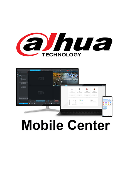 DAHUA MobileCenterBase - Licencia Base de Mobile Center para 16 Canales de video/ Solución Móvil Dahua/ 100 Usuarios en Línea/ Windows 10/ SOBRE PEDIDO